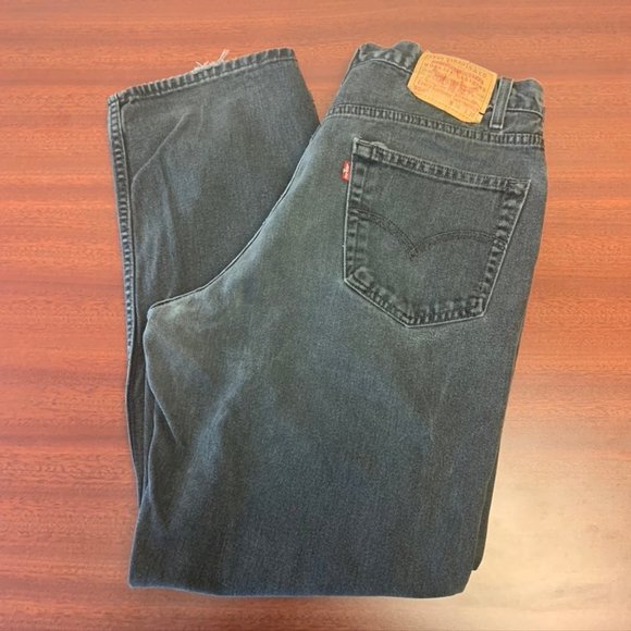 levi's Denim - Vintage Men's 550 Black Levi's High Rise Mom Jeans